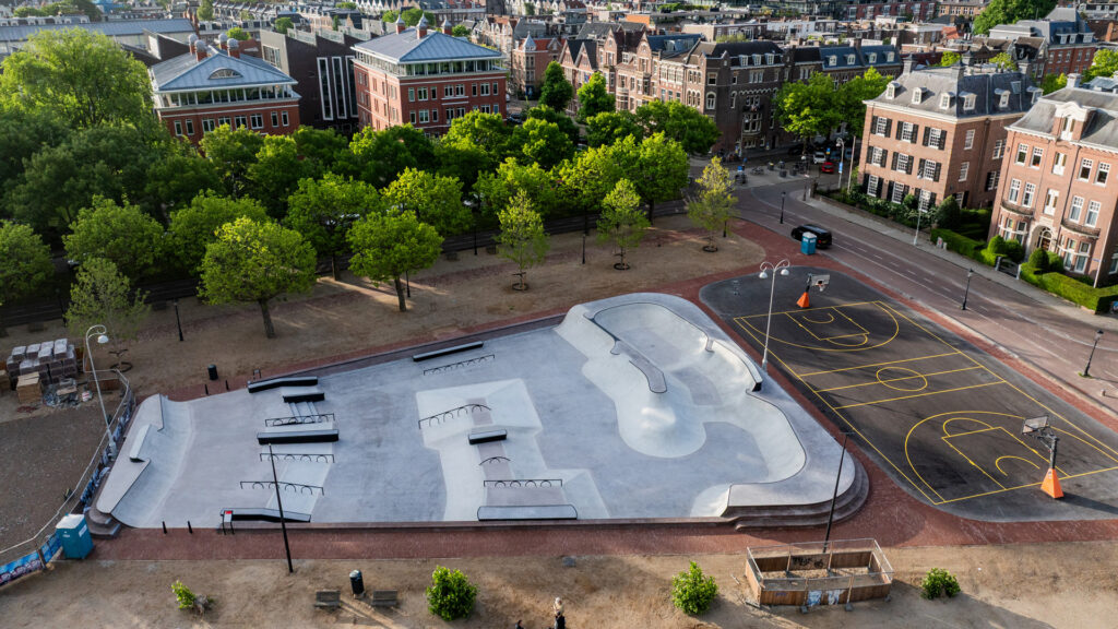 Nieuw skatepark Museumplein